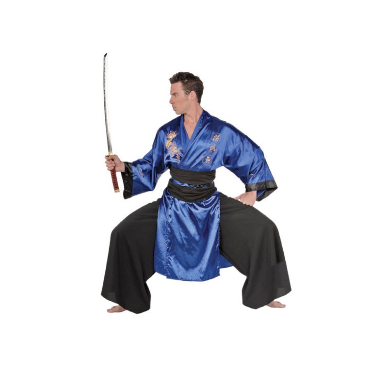 Buy Hobbypos Samurai Japanese Warrior Master Martial Arts Asian Blue ...