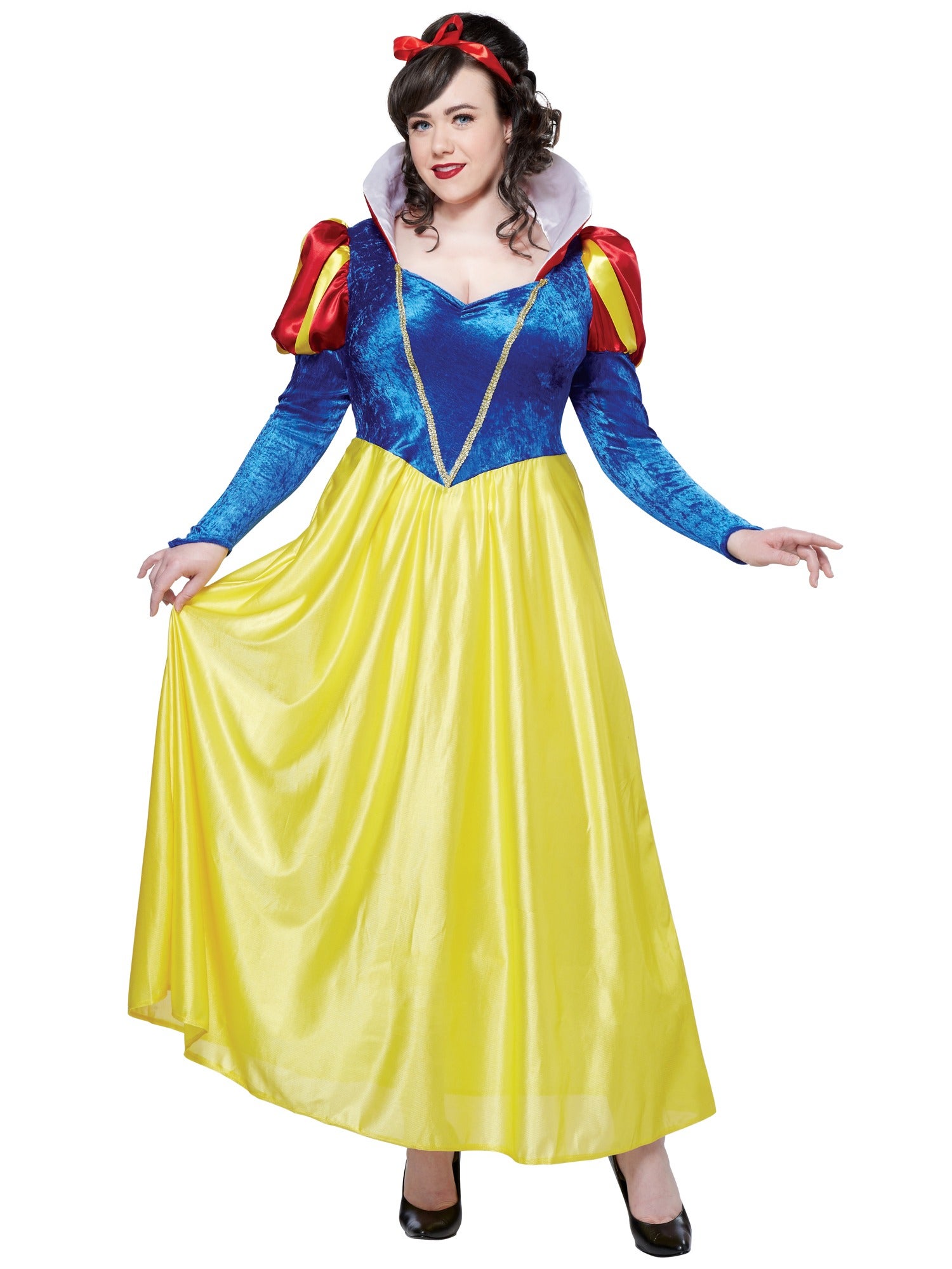 Hobbypos Snow White Princess Fairytale Story Book Week Womens Costume Plus