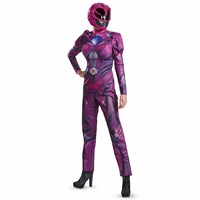 Pink Ranger Deluxe Power Rangers Movie Superhero Womens Costume