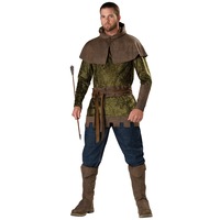 Robin Hood of Nottingham Medieval Warrior Hero Archer Thieves Men Costume