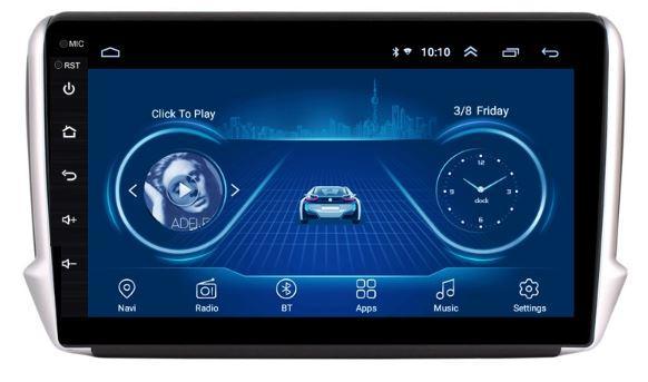 Car Dealz 10.2" Android 10.0 For Peugeot 2008 208 Series 2014-2018 w CAM In Dash Plus OEM Fascia