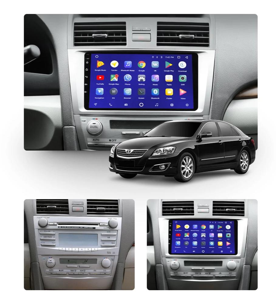 Car Dealz 10.2" Android 8.1 Toyota Camry 7 40 50 2006-2011 GPS Bluetooth Car Player Navigation Radio Stereo DVD Head Unit In Dash Plus OEM Fascia