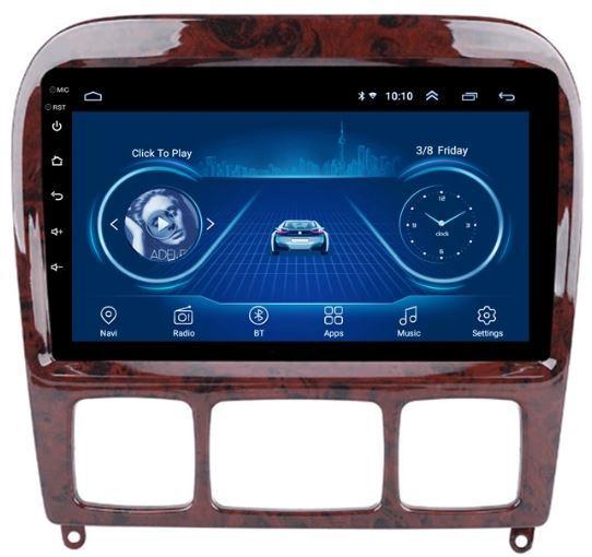 Car Dealz 9" Android 8.1 For Mercedes-Benz S Class 2006-2018 w CAM GPS Bluetooth Car Player Navigation Radio Stereo DVD Head Unit In Dash Plus OEM Fascia