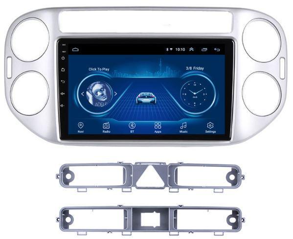 Car Dealz 9" Android 8.1 For Volkswagen Tiguan 2010-2018 GPS Bluetooth Car Player Navigation Radio Stereo DVD Head Unit In Dash Plus OEM Fascia