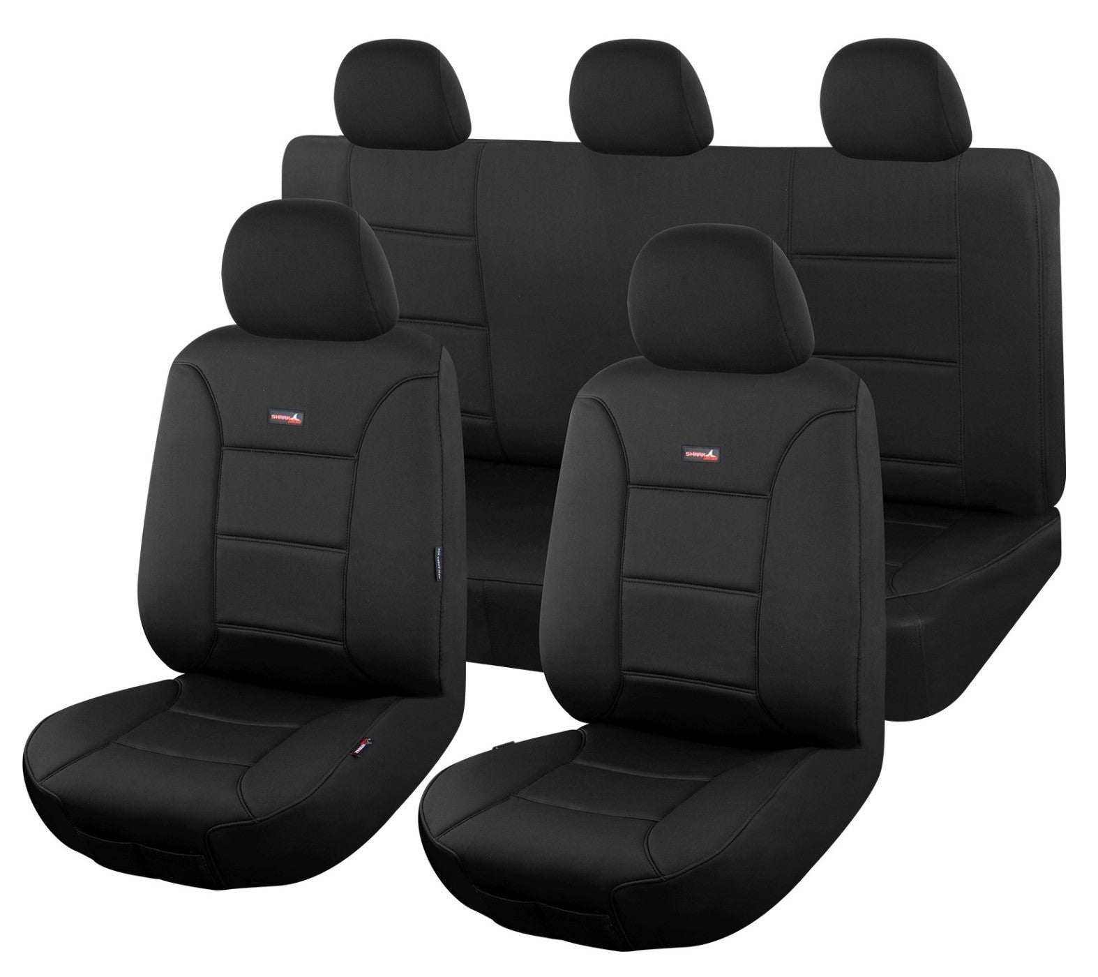 Sharkskin Neoprene Seat Covers - For Mitsubishi Triton ML-MN Series Dual Cab (06/2006-12/2014