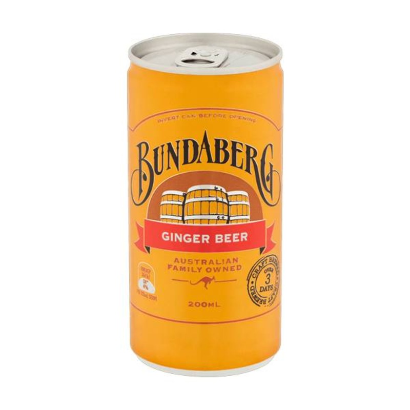Buy Bundaberg Ginger Beer Cans 200ml Pack Of 8 MyDeal