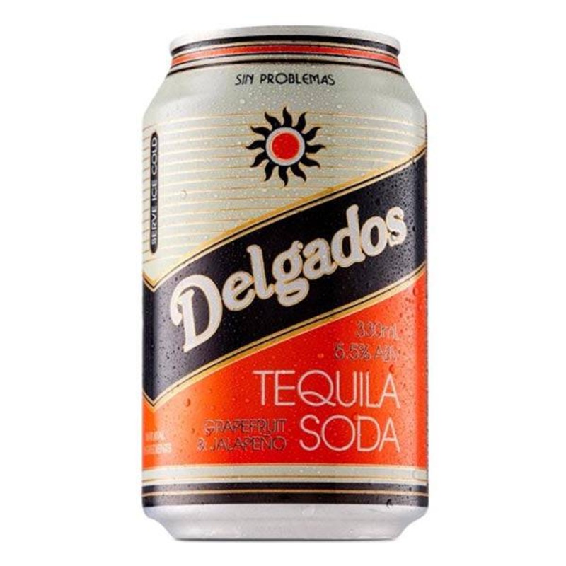 Buy Delgados Grapefruit & Jalapeno Tequila Soda Premix Cans 330ml
