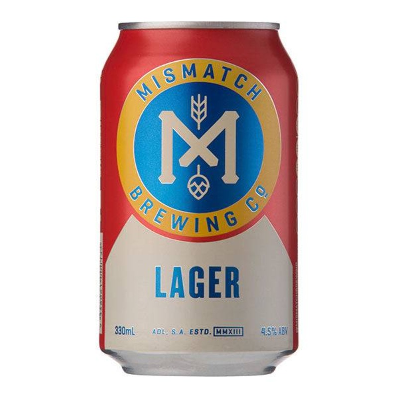 Buy Mismatch Brewing Co. Lager Cans 330ml - Pack of 24 - MyDeal