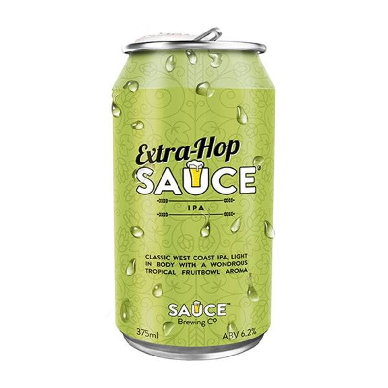 Buy Sauce Brewing Co. Extra Hop Sauce IPA Cans 375ml Pack of 24 MyDeal