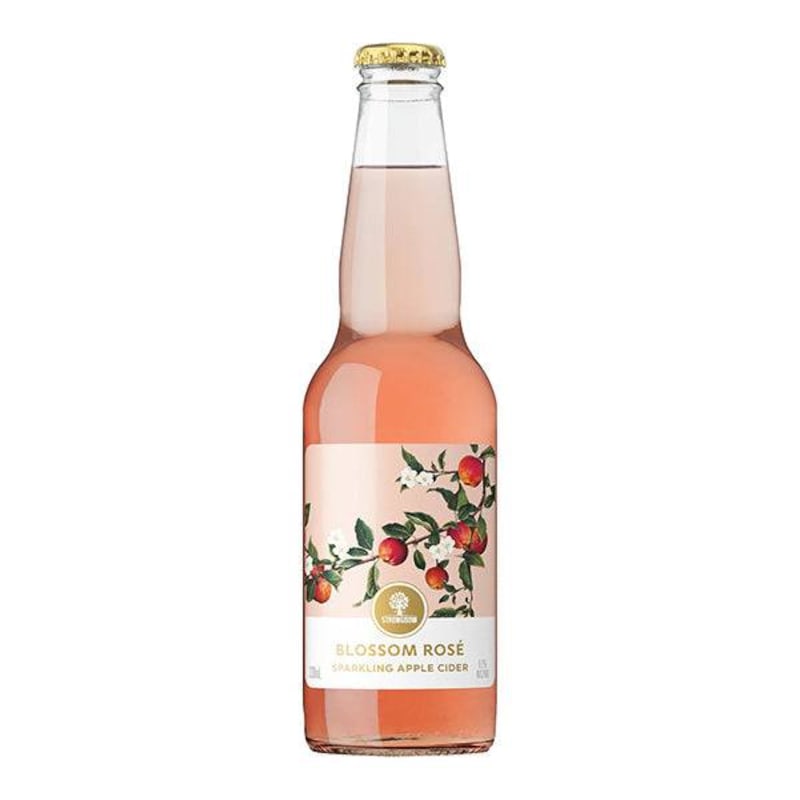 Buy Strongbow Blossum Rose Sparkling Apple Cider Bottles 330ml - Pack ...