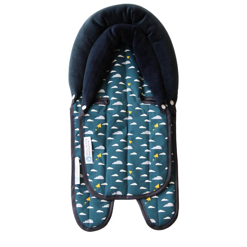 Keep Me Cosy Head Support Pillow for Car Seat or Pram (Twin Pack) - Woodland Friends