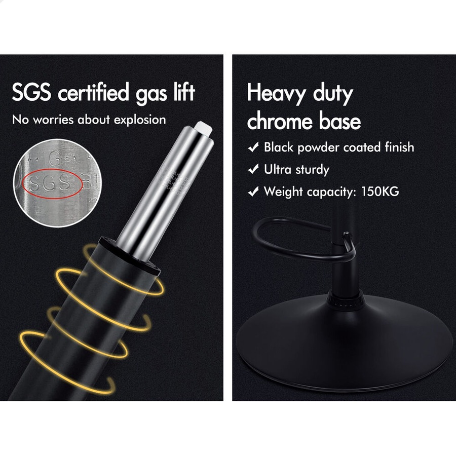 4x ALFORDSON Bar Stools Boucle Chair Green