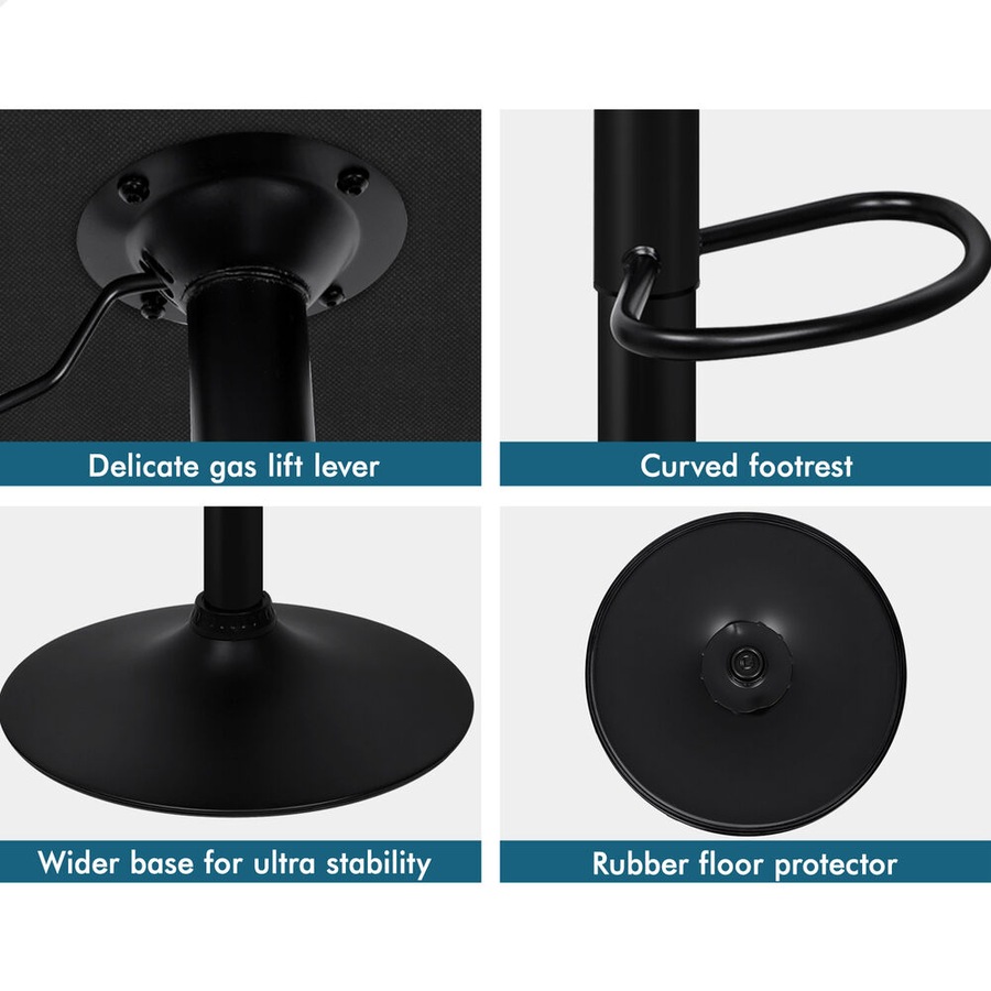 4x ALFORDSON Bar Stools Boucle Chair Green