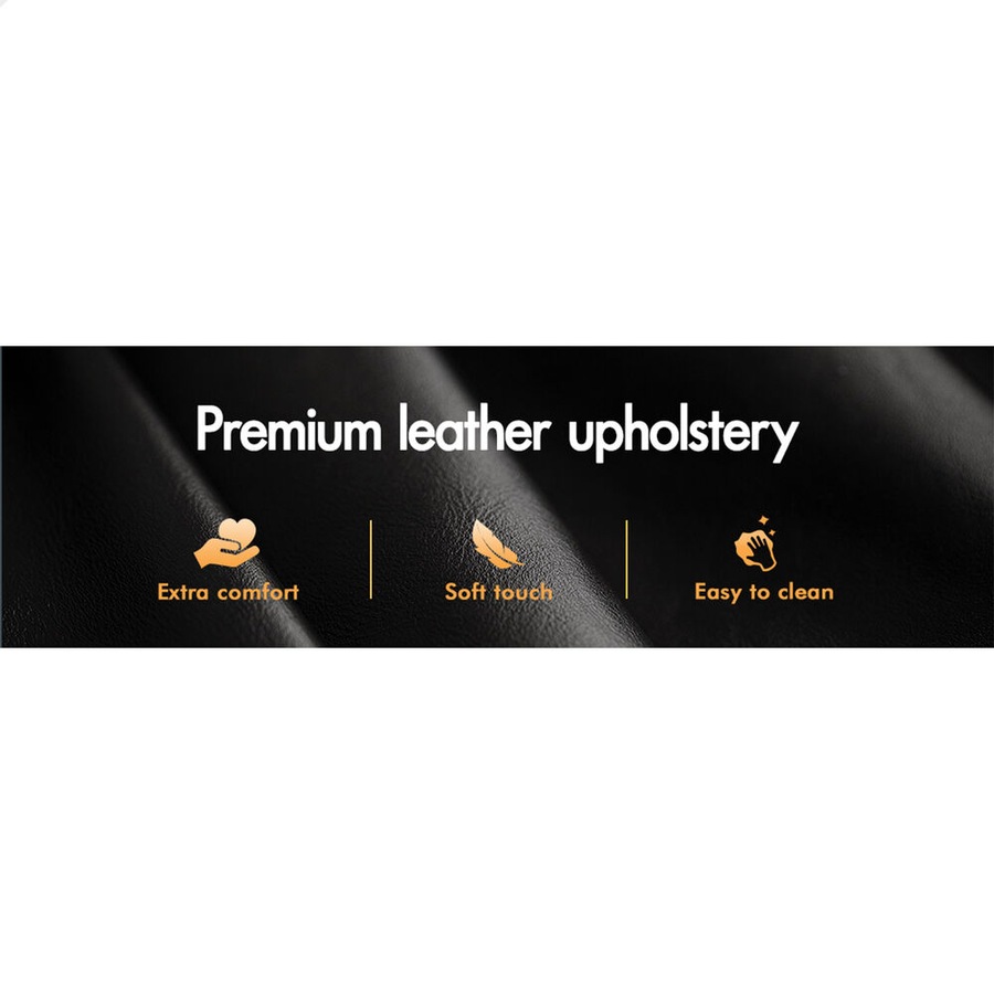 ALFORDSON 2x Salon Stool Backrest Swivel Barber Hair Dress Chair All Black