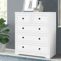 5 Chest of Drawers ALFORDSON Hamptons Storage Cabinet White