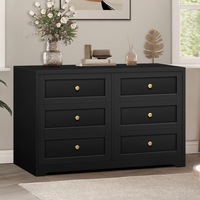 ALFORDSON 6 Chest of Drawers Dresser Hamptons (Black)