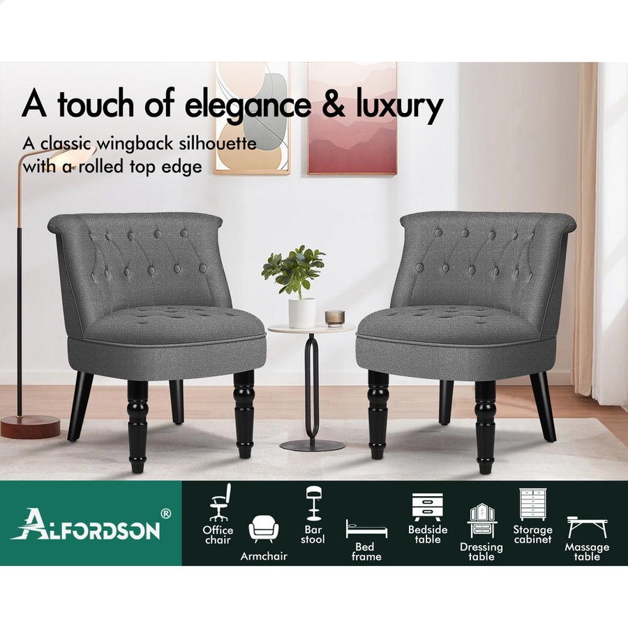 ALFORDSON Armchair Wooden Accent Chair