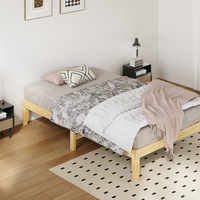 ALFORDSON Bed Frame King Single Size Pramod Wooden Base (Oak)