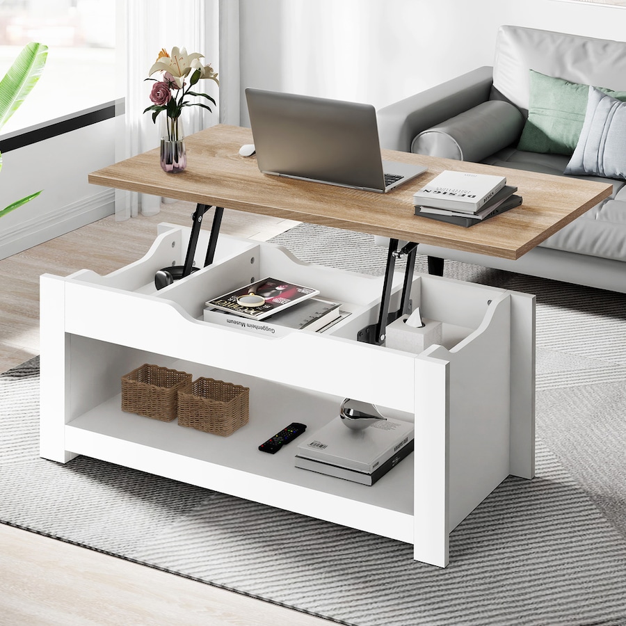 2-in-1 ALFORDSON Coffee Table Lift Up Top Wood