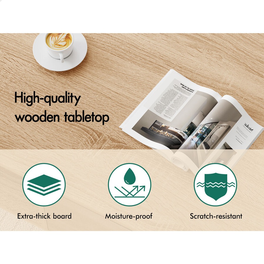 ALFORDSON Coffee Table Storage Tables 2 Drawers Shelf Modern Desk Wood