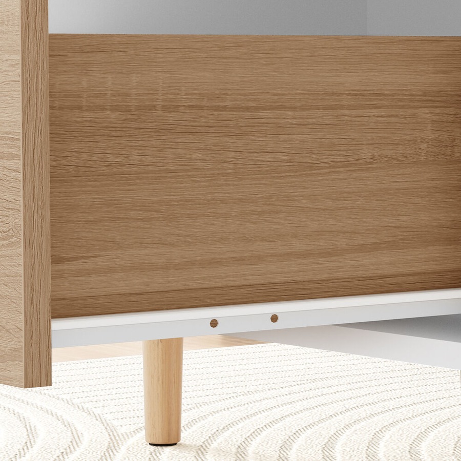 ALFORDSON Coffee Table Storage Tables 2 Drawers White & Wood