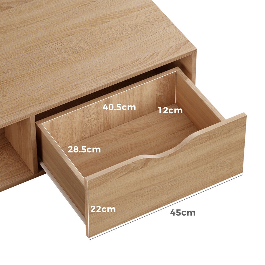 ALFORDSON Coffee Table Storage Tables 2 Drawers Wood