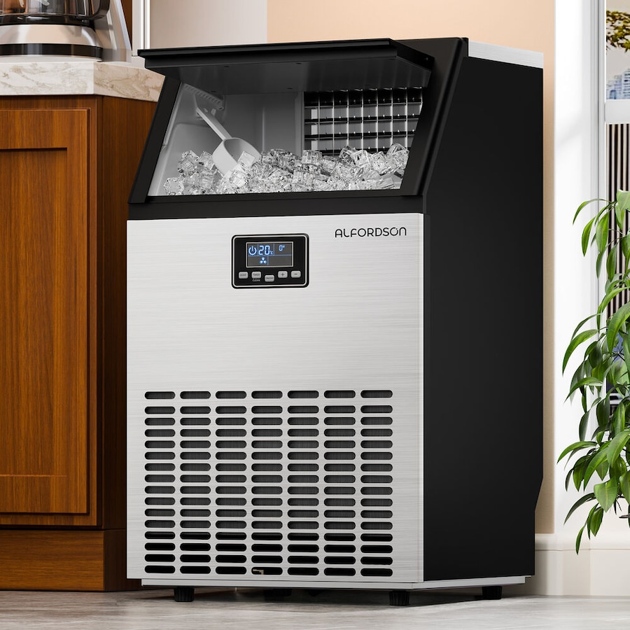 ALFORDSON Commercial Ice Maker Machine 45-60kg Ice Cube Stainless Steel