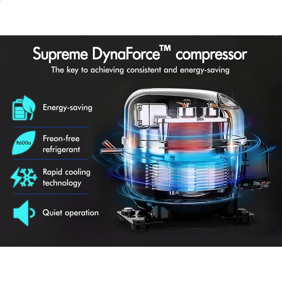 ALFORDSON Commercial Ice Maker Machine 45-60kg Ice Cube Stainless Steel