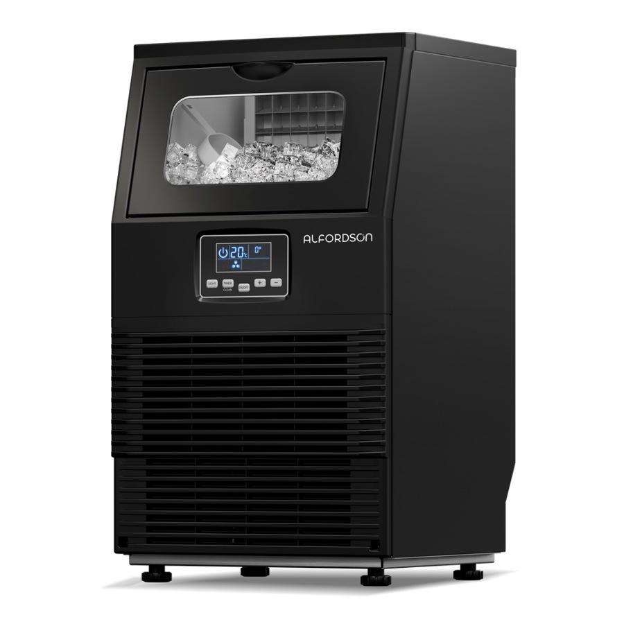 ALFORDSON Commercial Ice Maker Machine /w Self Cleaning 24H Timer 38kg Black