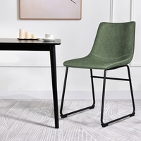 ALFORDSON Dining Chairs Set of 2 PU Leather Green