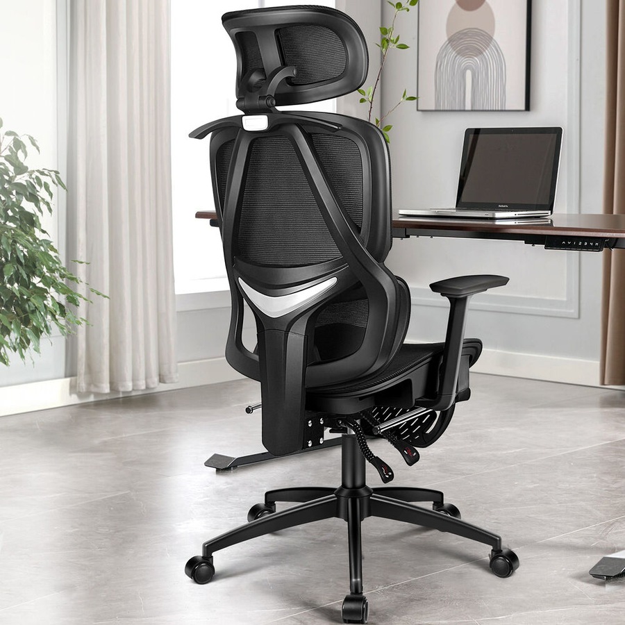 ALFORDSON Ergonomic Office Chair Mesh Seat Gaming All Black