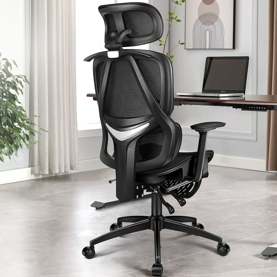 ALFORDSON Ergonomic Office Chair Mesh Seat Gaming All Black