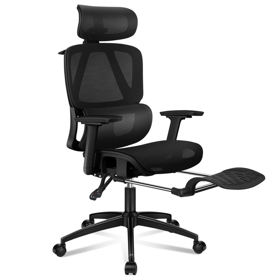 ALFORDSON Ergonomic Office Chair Mesh Seat Gaming All Black