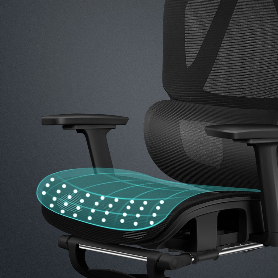 ALFORDSON Ergonomic Office Chair Mesh Seat Gaming All Black