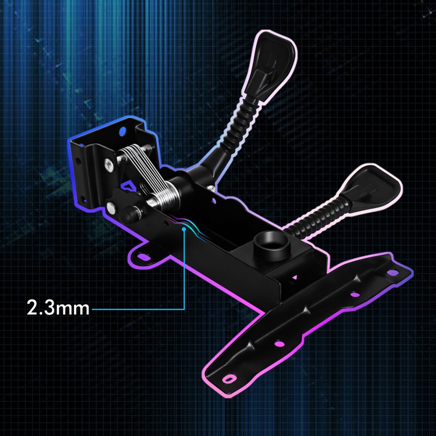 ALFORDSON Gaming Chair 2-Point Massage Lumbar Pillow Xavier Purple