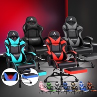 1 ALFORDSON Gaming Chair Office Executive Racing Footrest Seat PU Leather Vogler Series