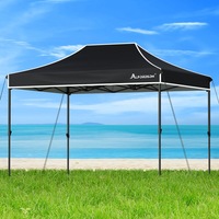 3x4.5m Gazebo ALFORDSON Pop Up Marquee Black