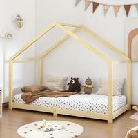 ALFORDSON Bed Frame Single Wooden House Candice Base Platform (Oak)