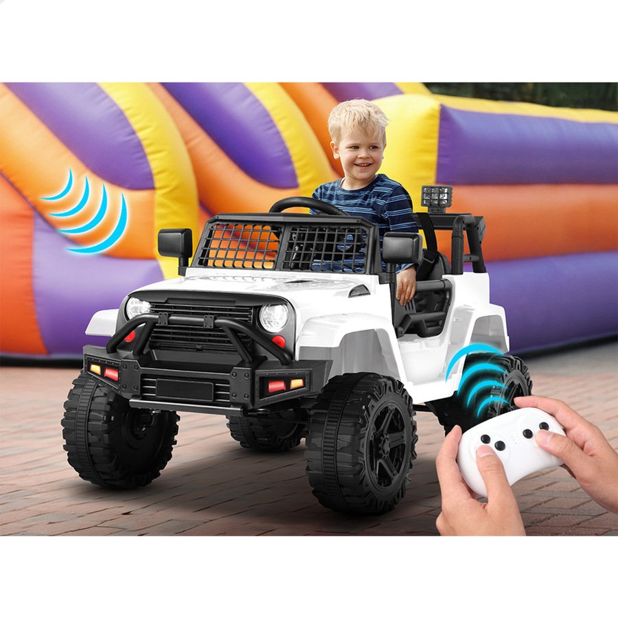 ALFORDSON Kids Ride On Car Toy Jeep White
