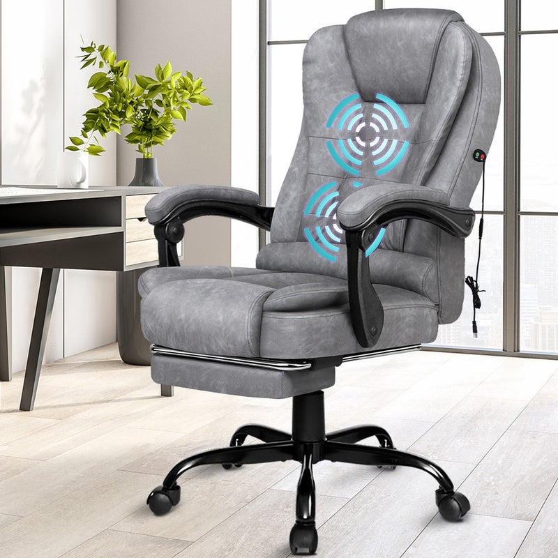 ALFORDSON Mesh Office Chair Gaming Executive Fabric Seat Racing Footrest  Recline - Alfordson