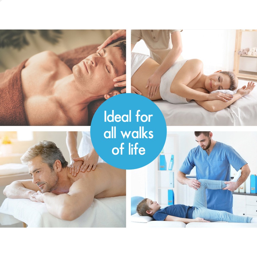 Alfordson Massage Table 3 Fold 75cm Foldable Portable Aluminium Lift Up Bed Desk