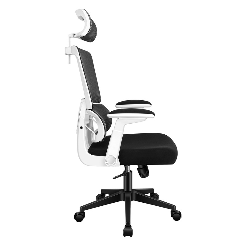 Buy ALFORDSON Mesh Office Chair Ergonomic Seat Black & White MyDeal