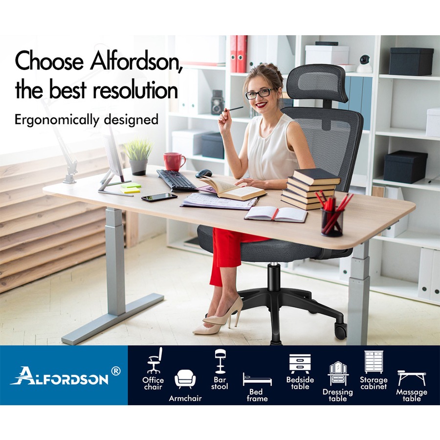 ALFORDSON Office Chair Mesh Executive Seat Tilt Gaming Racing Computer