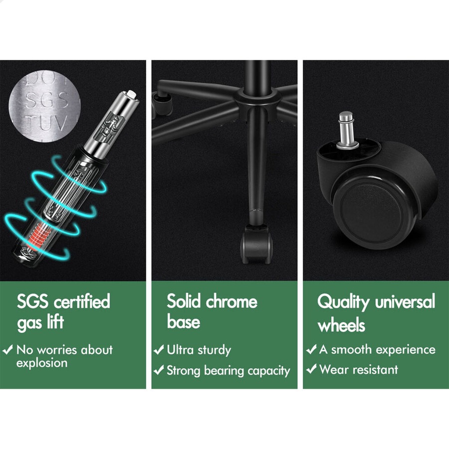 ALFORDSON Office Chair Ergonomic Executive Computer Work Seat Chenille Beige