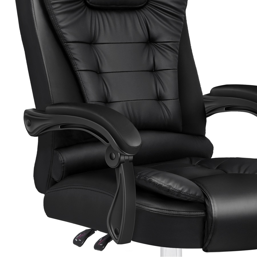 1 ALFORDSON Office Chair Executive PU Leather Seat Black