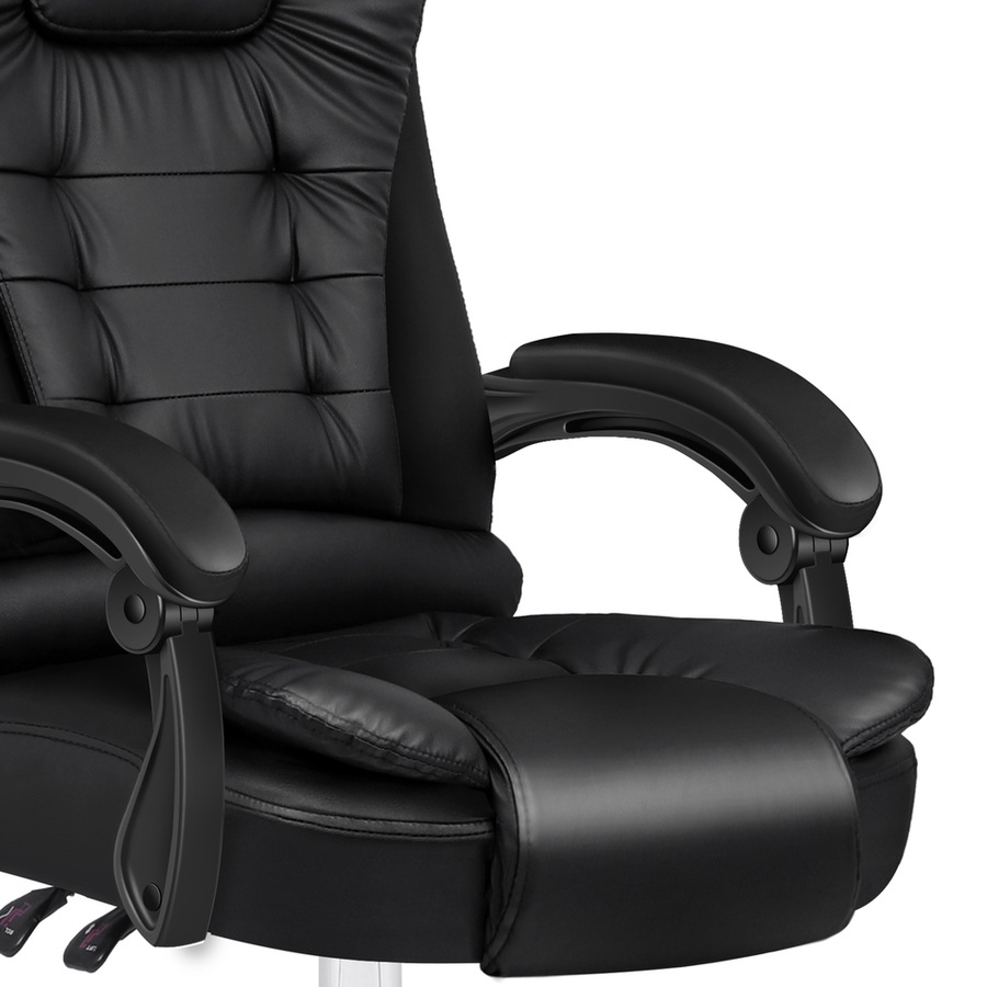 1 ALFORDSON Office Chair Executive PU Leather Seat Black