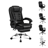 ALFORDSON Office Chair Mesh Executive Massage Gaming Seat Leather Fabric Tilt