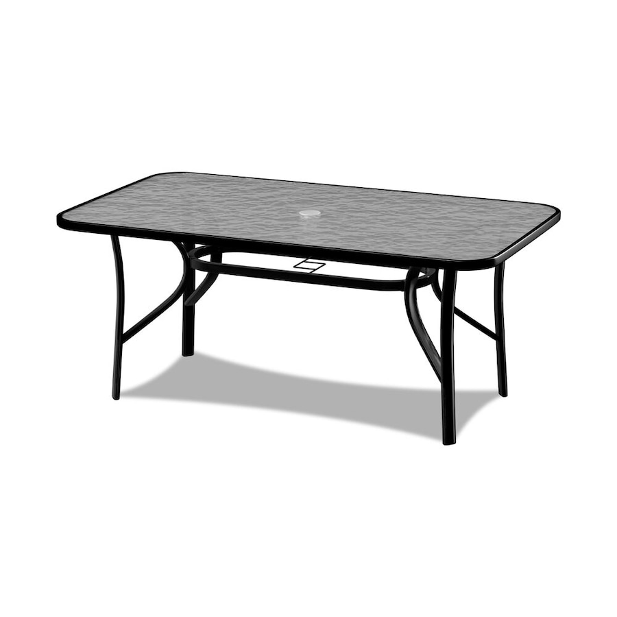 ALFORDSON Outdoor Dining Table 140CM X 80CM Black