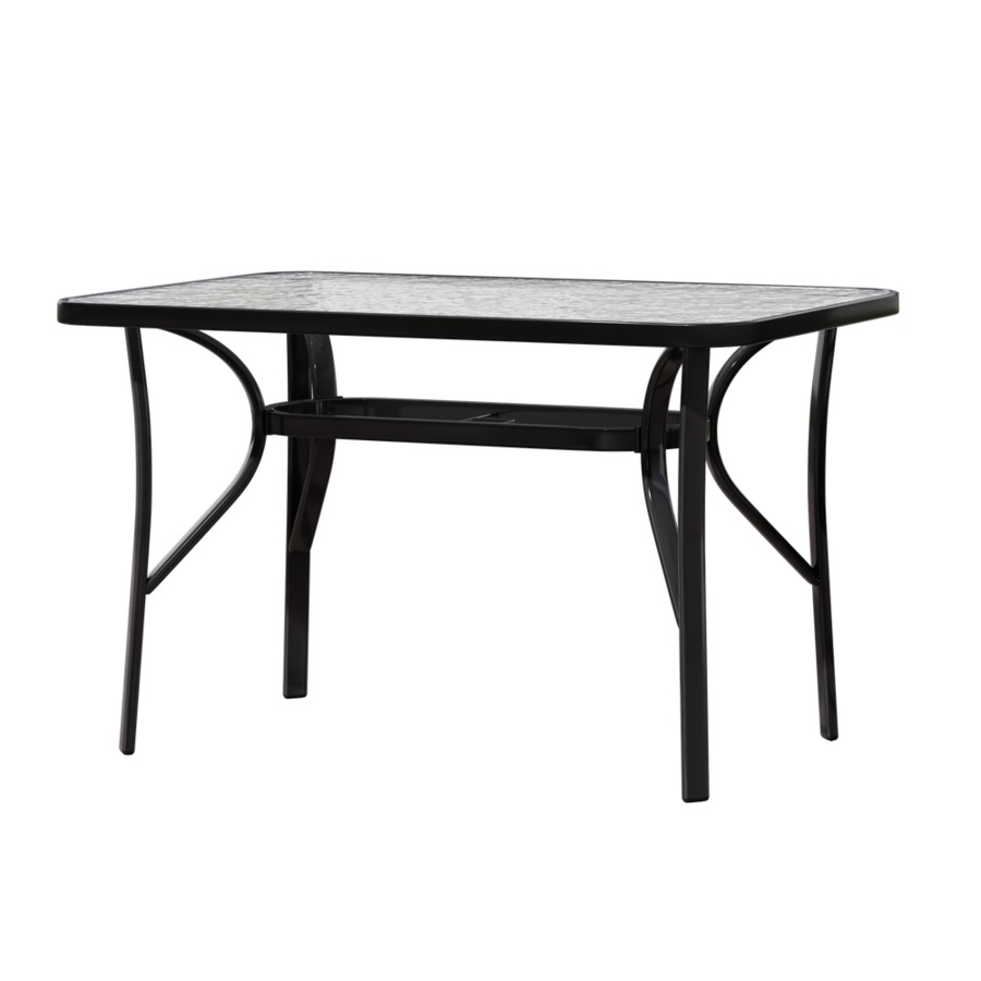 ALFORDSON Outdoor Dining Table Chairs Set Glass Patio Furniture