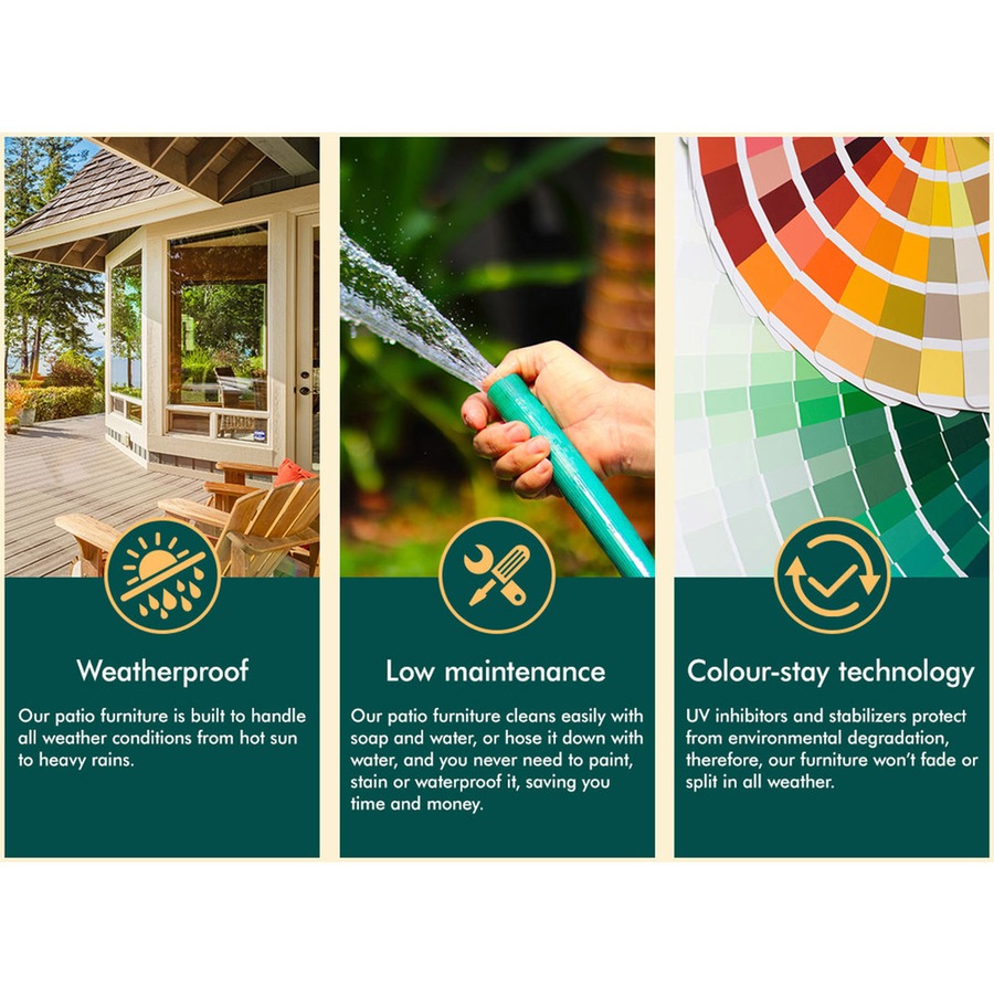 ALFORDSON Outdoor Storage Box 160L Wooden Garden Bench Chest Tool Sheds Charcoal L